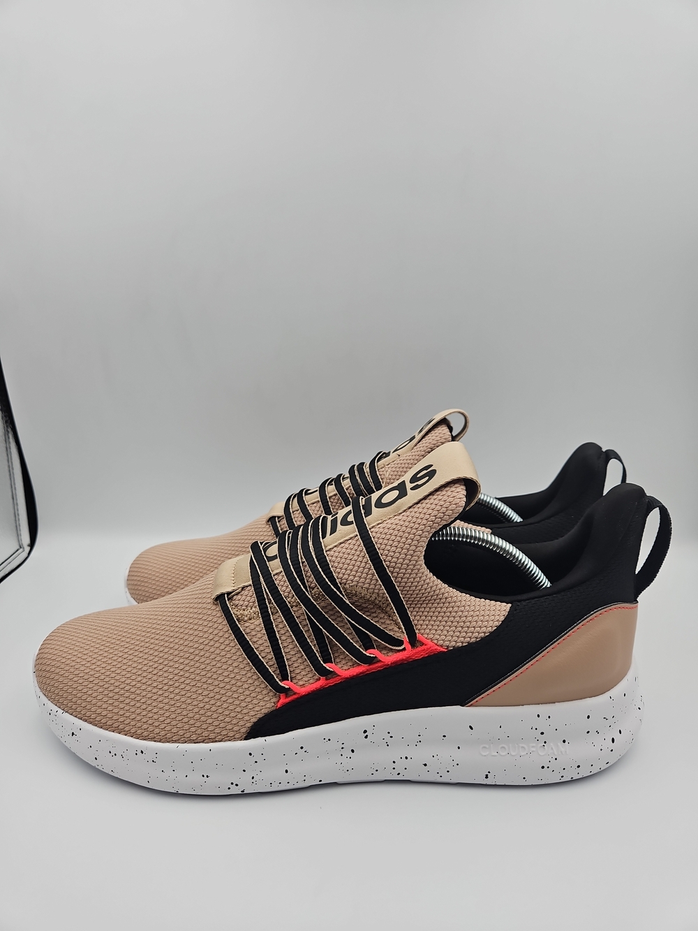 Adidas Men’s Tan and Black Lightweight Sneakers
